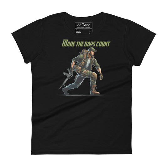 Make the Days Women’s Motivational Black T-Shirt