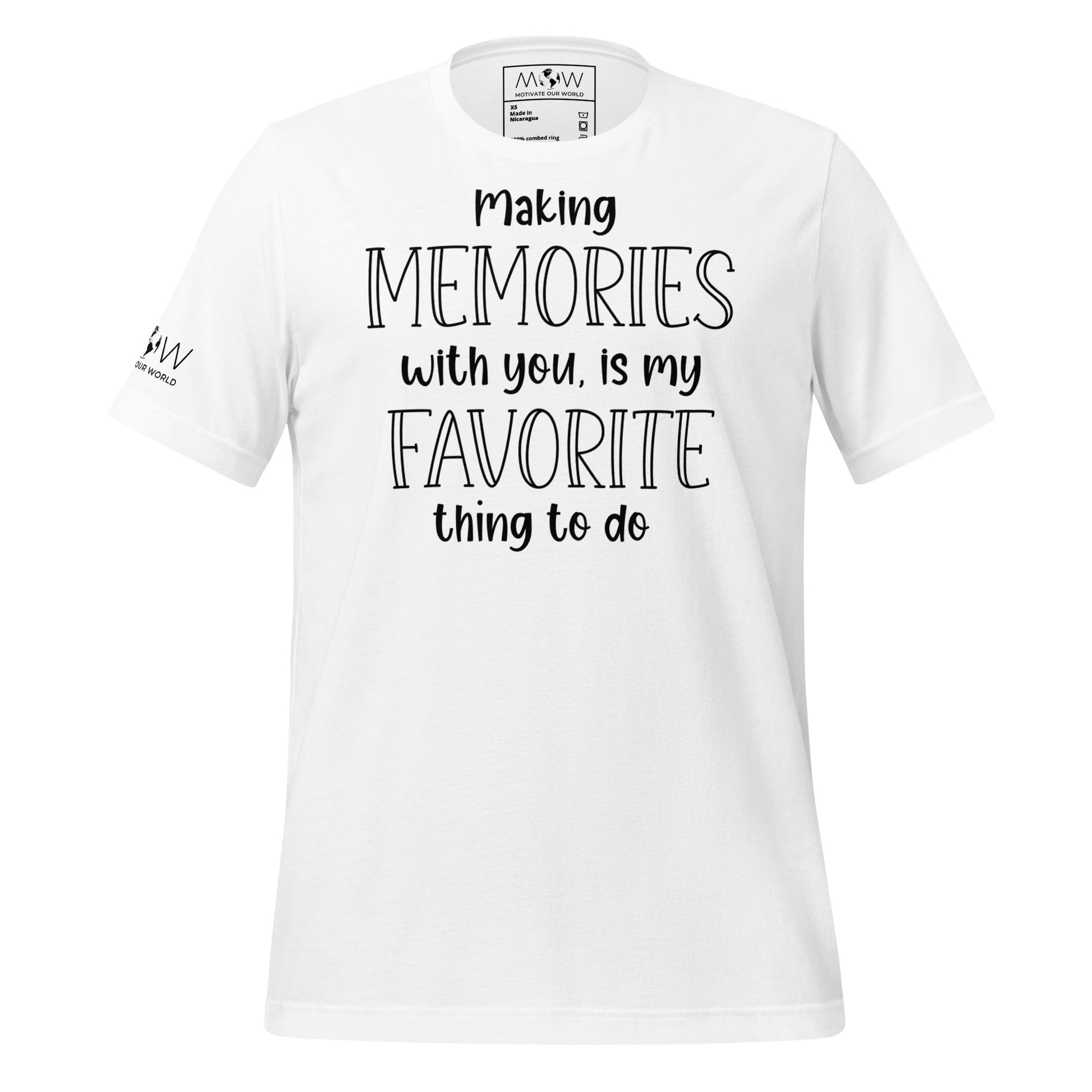 Making Memories White Motivational Men's T-Shirt