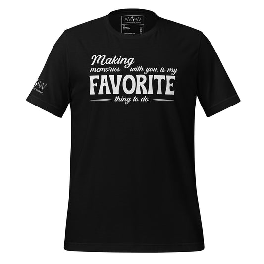 Making Memories With You Black Motivational Men's T-Shirt
