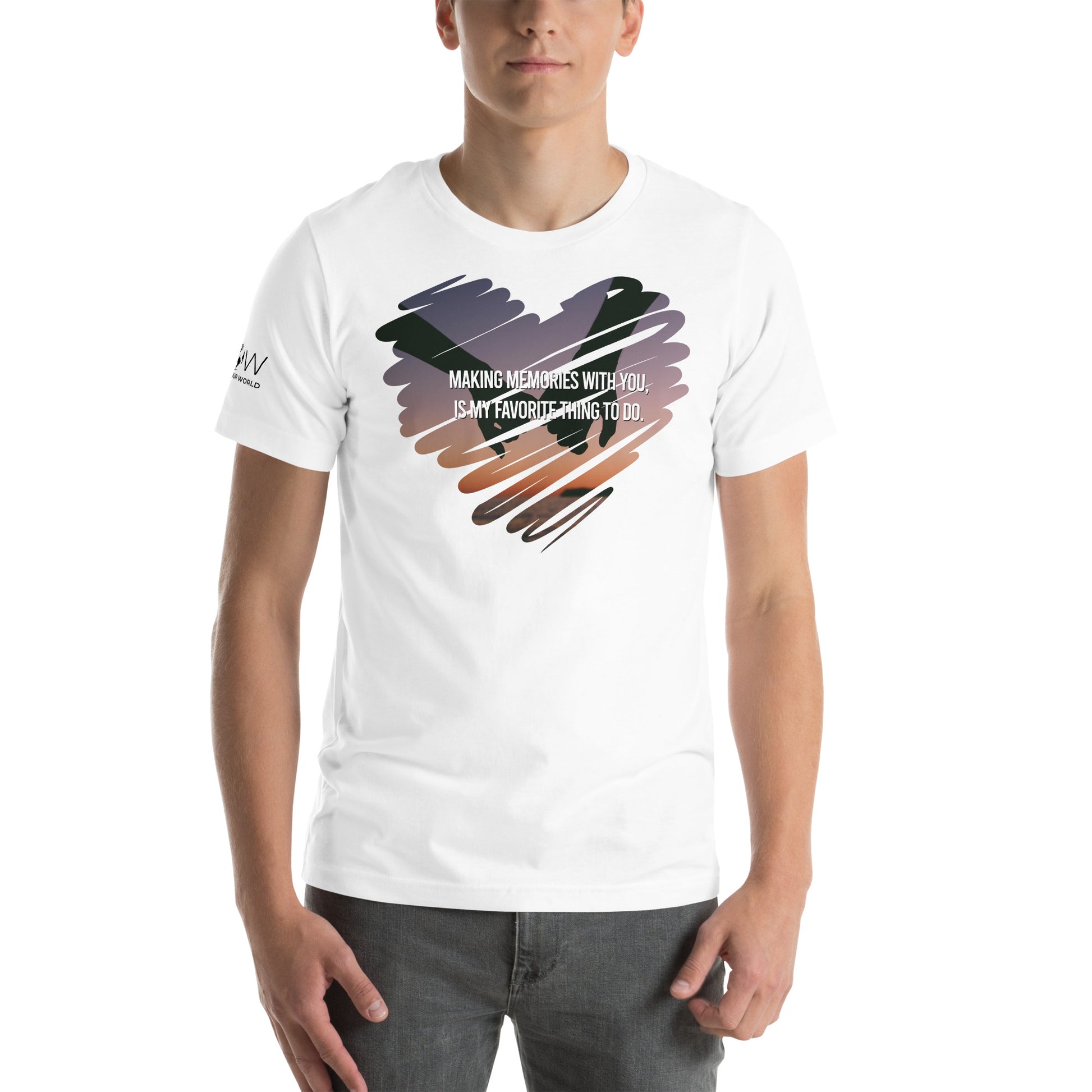 Making Memories With You Is My Favorite Thing To Do White Motivational Men's T-Shirt