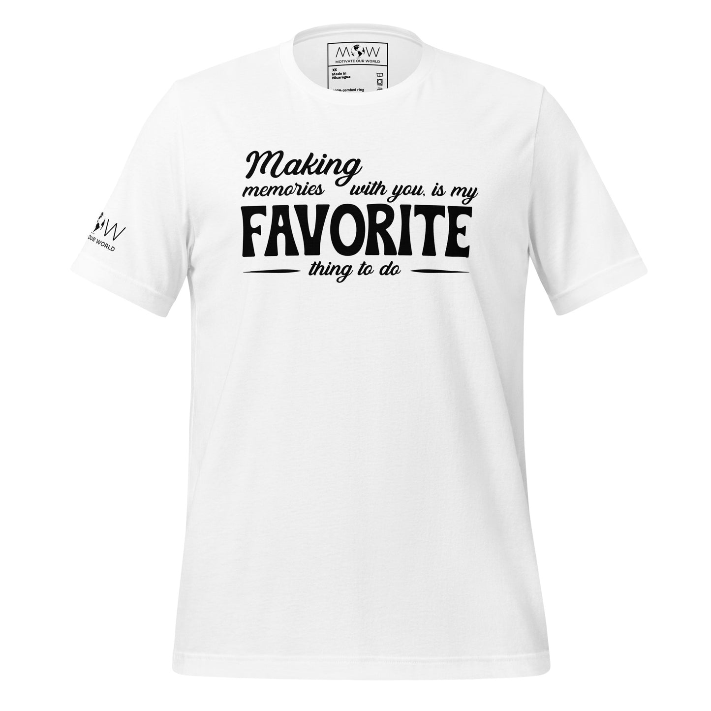 Making Memories With You White Motivational Men's T-Shirt