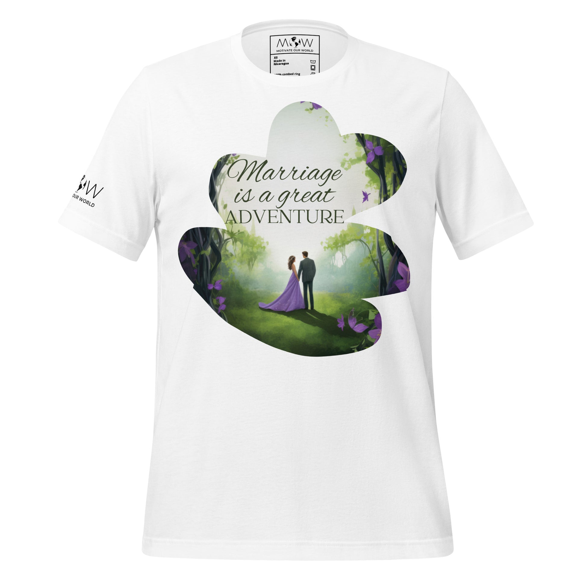 Marriage Is a Great Adventure – Enchanted Forest Edition White Motivational Men's T-Shirt