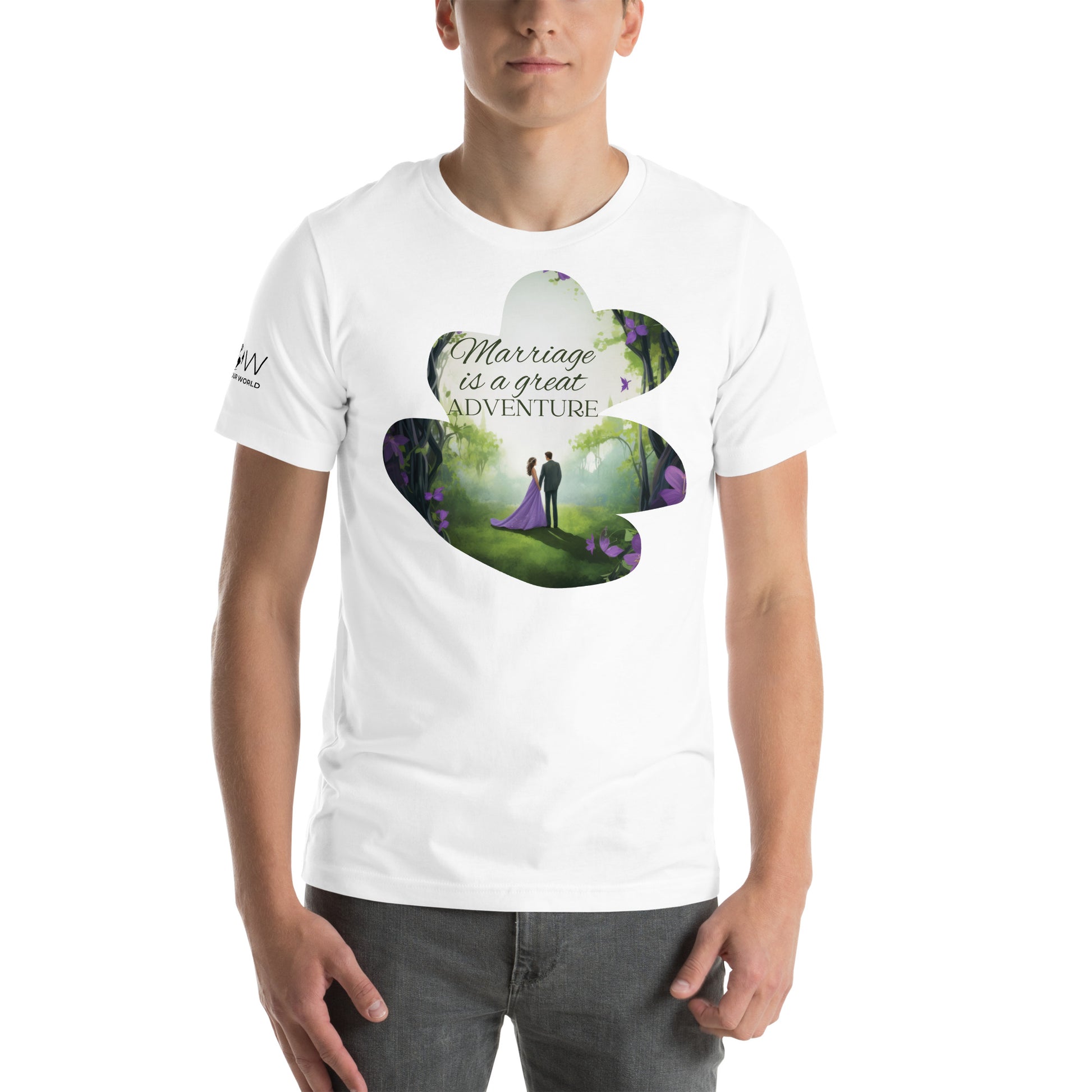Marriage Is a Great Adventure – Enchanted Forest Edition White Motivational Men's T-Shirt