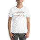 Marriage Is a Great Adventure White Motivational Men's T-Shirt