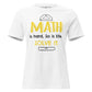 Math Is Hard So Is Life Solve It White Motivational Women’s T-Shirt