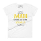 Math Is Hard, So Is Life—Solve It Women’s Motivational White T-Shirt