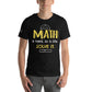 Math is Hard, So is Life—Solve It Men's Motivational Black T-Shirt