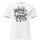 "Mind Over Matter" White Motivational Women’s T-Shirt