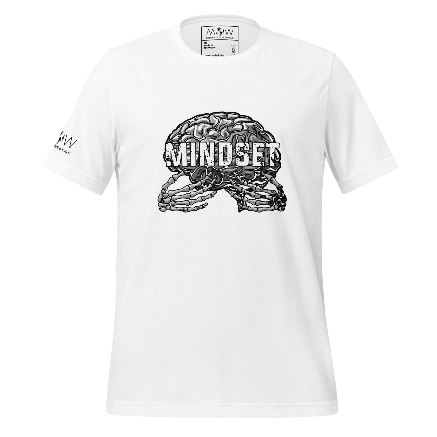 Mindset Design Men's Motivational White T-Shirt