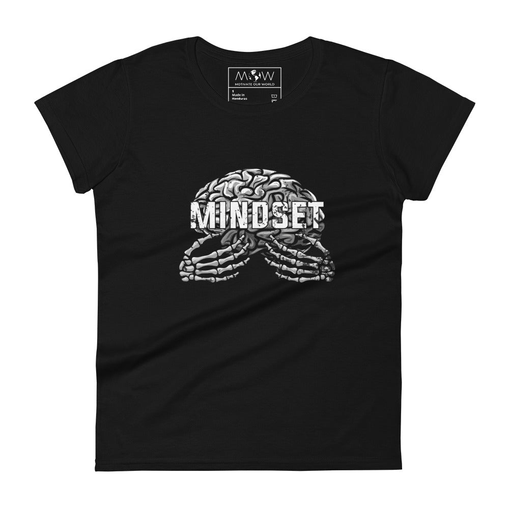 Mindset Design Women's Motivational Black T-Shirt