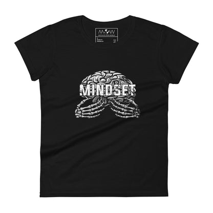Mindset Design Women's Motivational Black T-Shirt