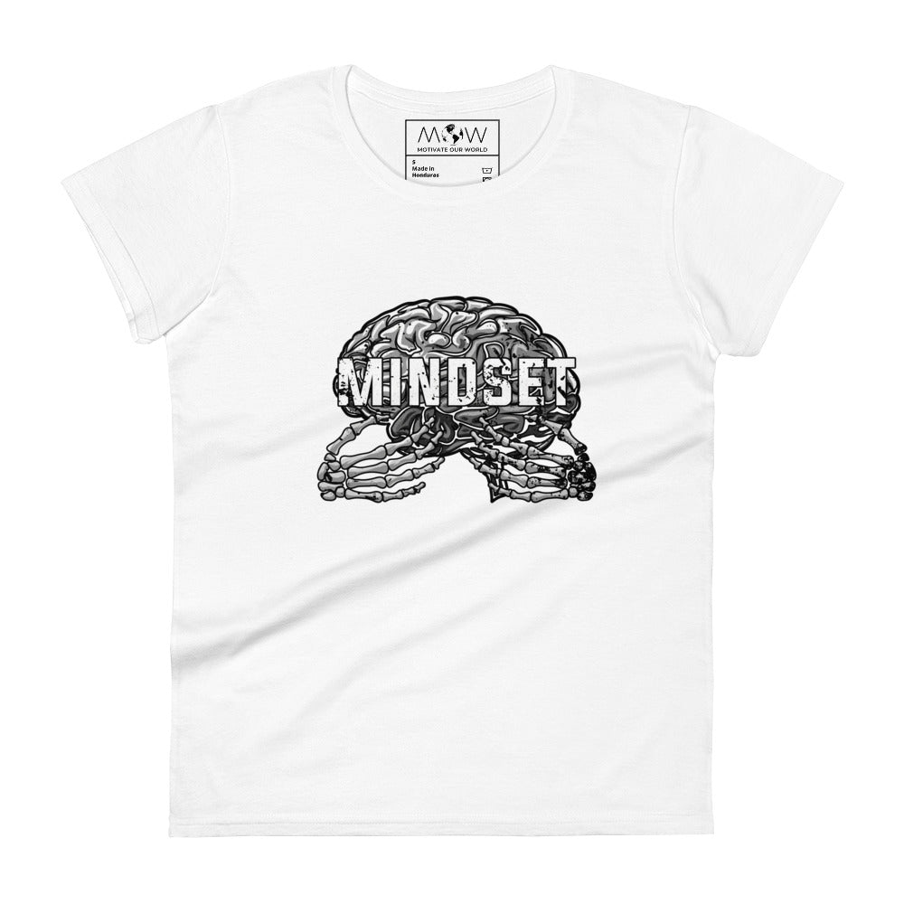 Mindset Design Women's Motivational White T-Shirt