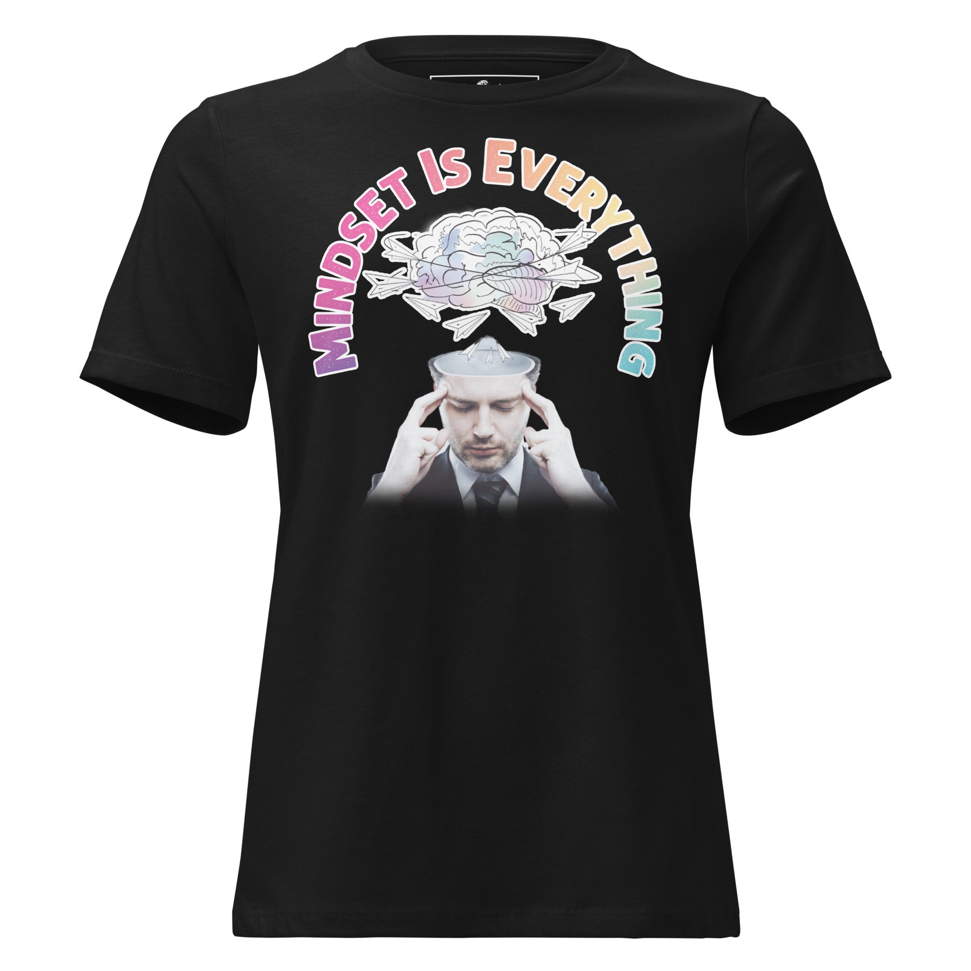 Mindset is Everything IV Black Motivational Women’s T-Shirt