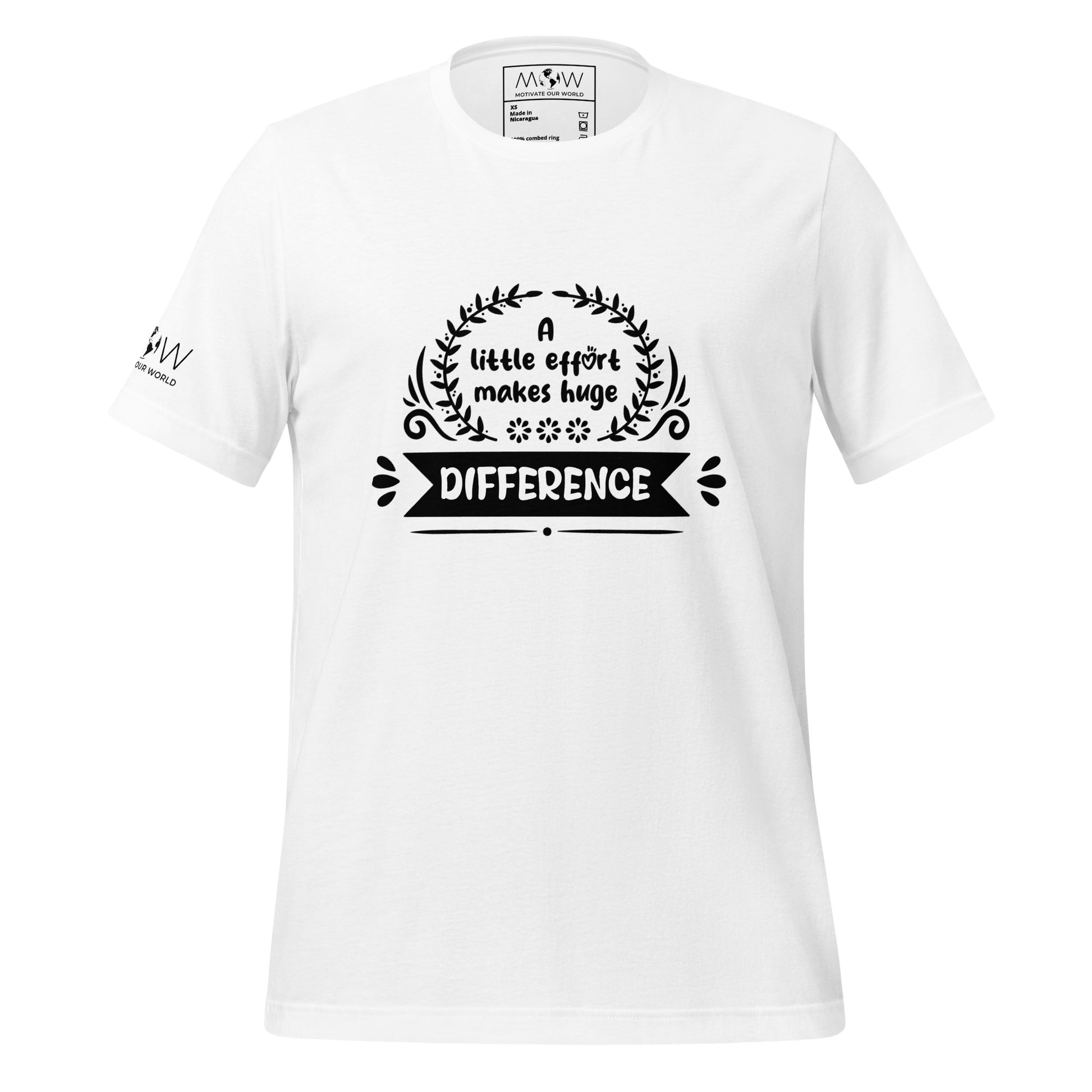 "Mindset is Everything" Men's Motivational White T-Shirt
