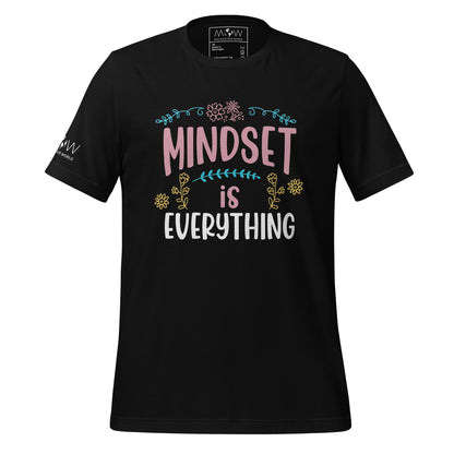 Mindset is Everything Men's Motivational Black T-Shirt