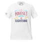 Mindset is Everything Men's Motivational White T-Shirt