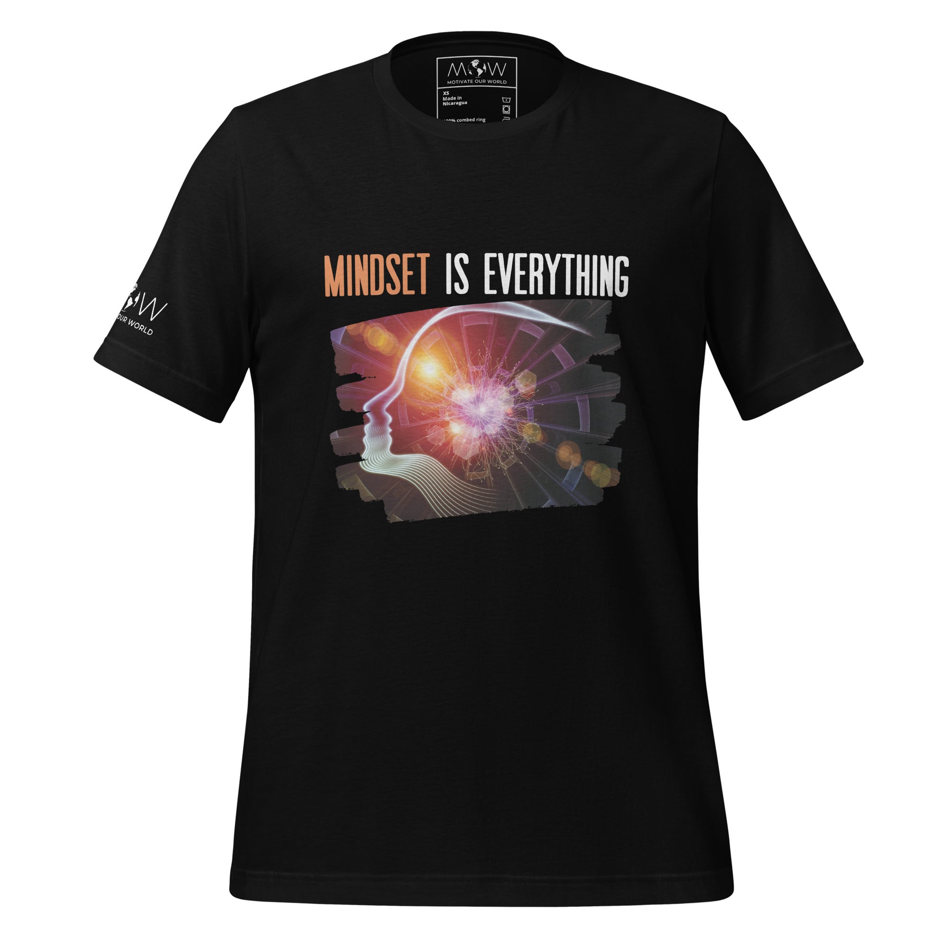 Mindset is Everything V Men's Motivational Black T-Shirt