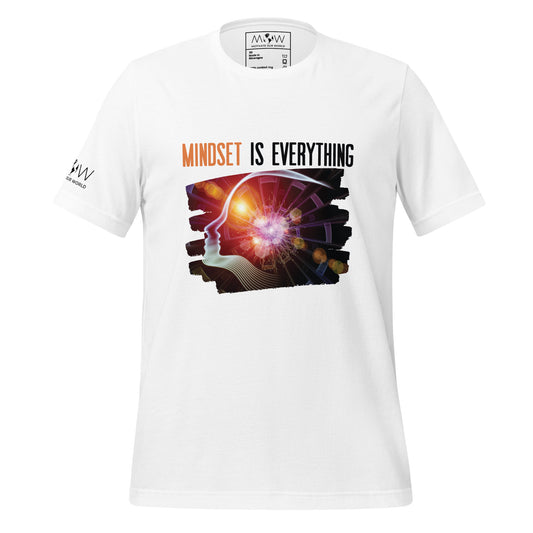 Mindset is Everything V Men's Motivational White T-Shirt