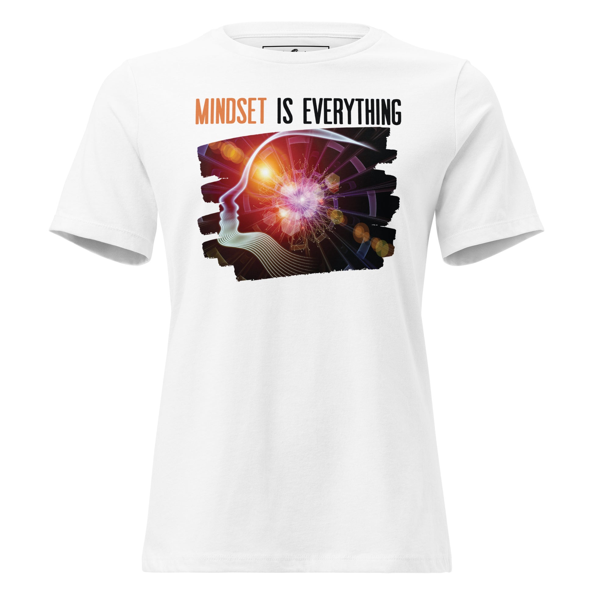 Mindset is Everything V White Motivational Women’s T-Shirt