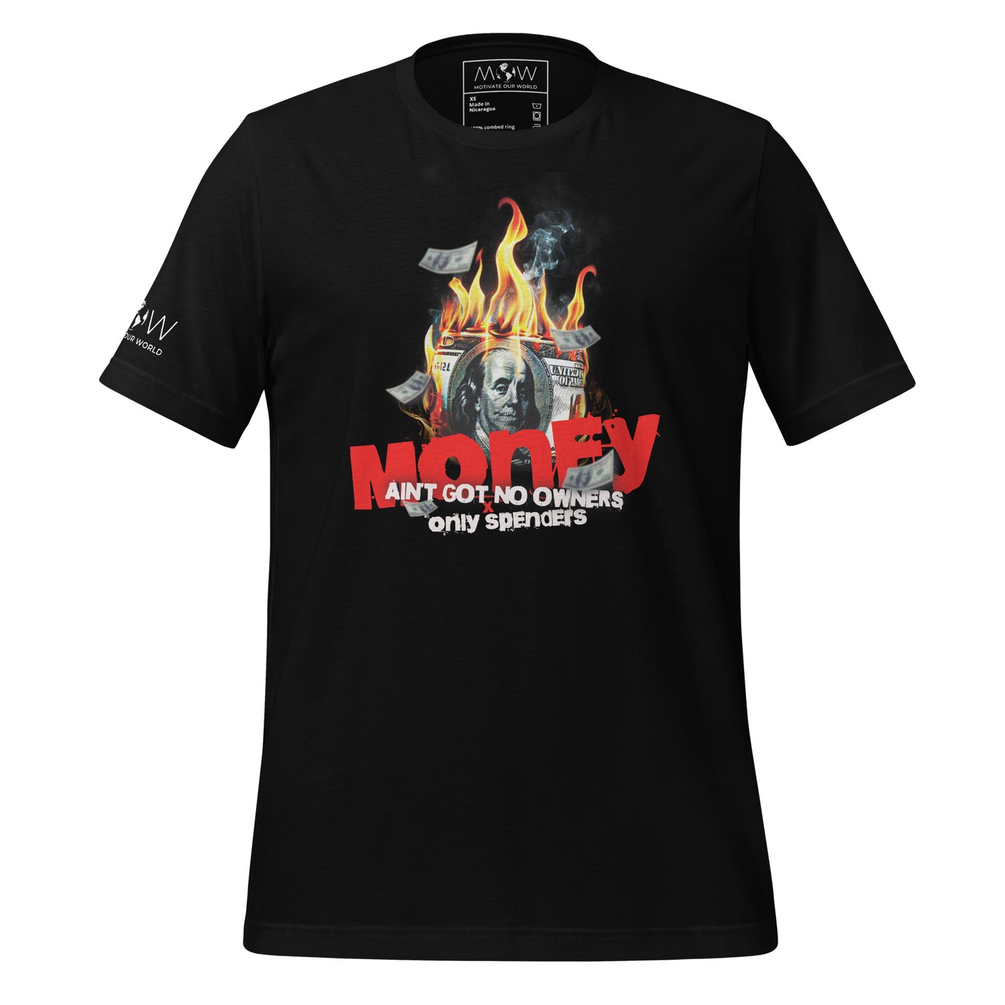 "Money Ain't Got No Owners" Men's Motivational Black T-Shirt
