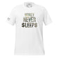 Money Never Sleeps Men's Motivational White T-Shirt