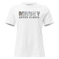 Money Never Sleeps White Motivational Women’s T-Shirt - Sleek Monochrome Design