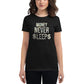 Money Never Sleeps Women’s Motivational Black T-Shirt