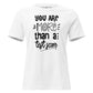 More Than a Test Score White Motivational Women’s T-Shirt