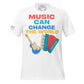 Music Can Change the World White Motivational Men's T-Shirt
