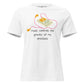 Music Controls the Gravity of My Emotions - Bold Silhouette White Motivational Women’s T-Shirt