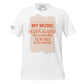 Music Fights Against the System White Motivational Men's T-Shirt