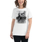 Music Fights the System That Teaches To Live and Die White Motivational Women’s T-Shirt Lifestyle