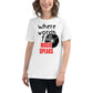 Music Speaks White Motivational Women’s T-Shirt Lifestyle