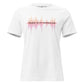 Music is My Painkiller Soundwave White Motivational Women’s T-Shirt
