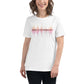 Music is My Painkiller Soundwave White Motivational Women’s T-Shirt Lifestyle