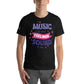 Music is What Feelings Sound Like Black Motivational Men's T-Shirt