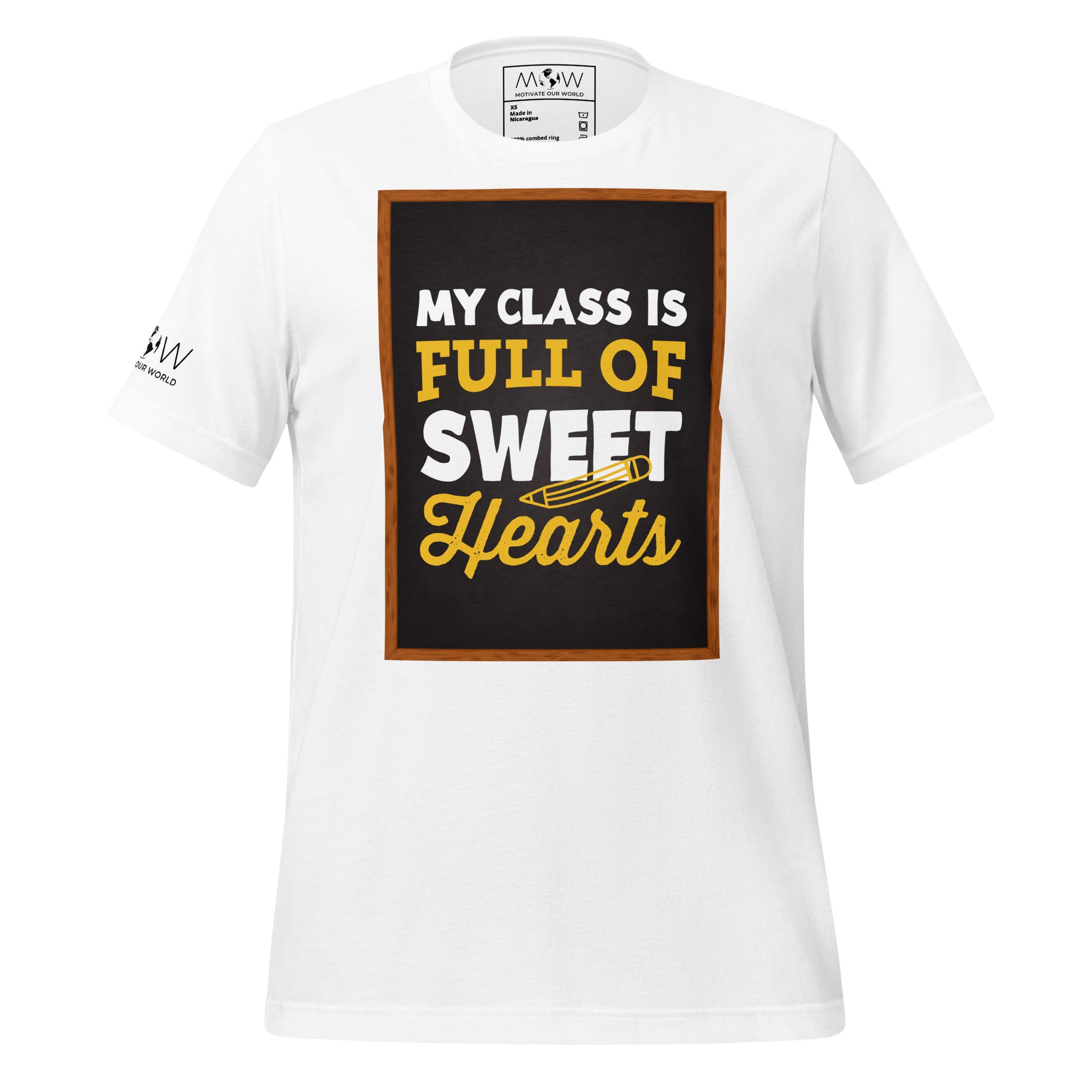 My Class is Full of Sweet White Motivational Men's T-Shirt