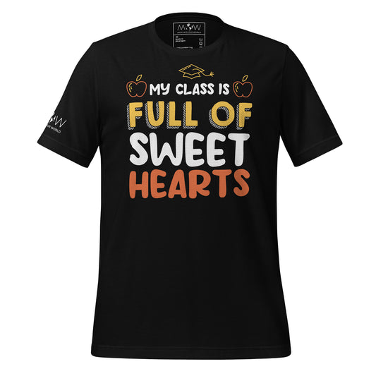 My Class is Full of Sweethearts Black Motivational Men's T-Shirt