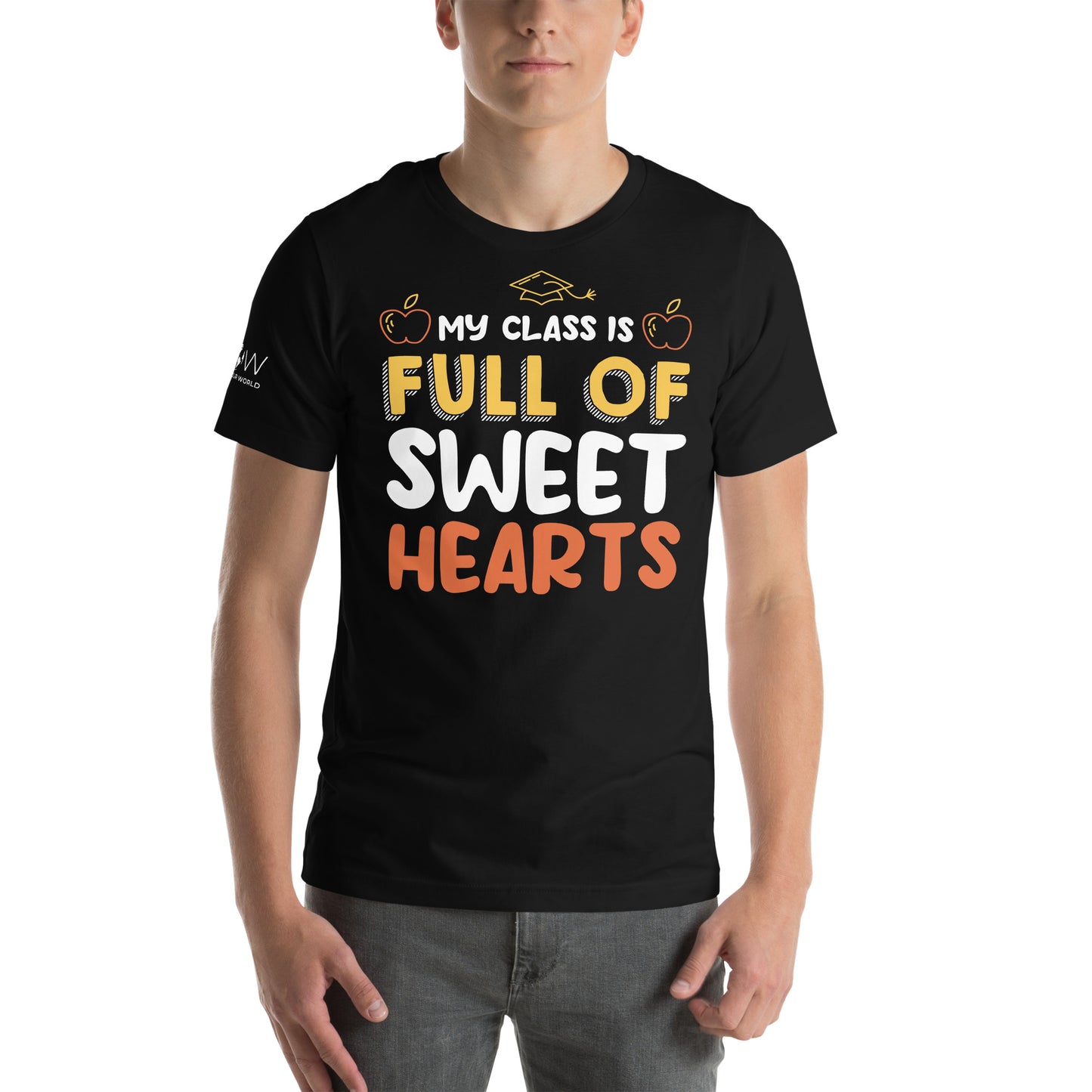 My Class is Full of Sweethearts Black Motivational Men's T-Shirt