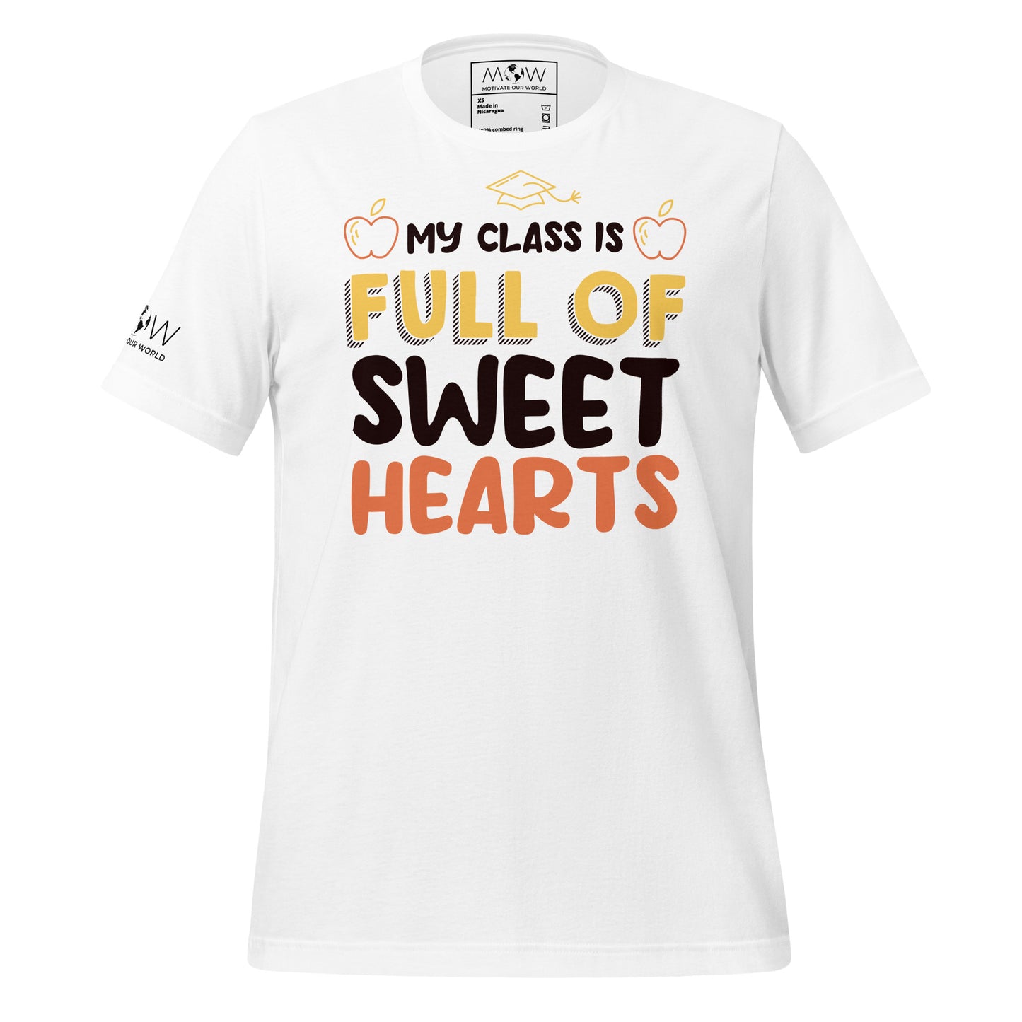 My Class is Full of Sweethearts White Motivational Men's T-Shirt