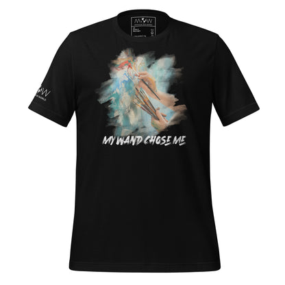 My Wand Chose Me – Artistic Painter Brush Design for Creative Souls Black Motivational Men's T-Shirt