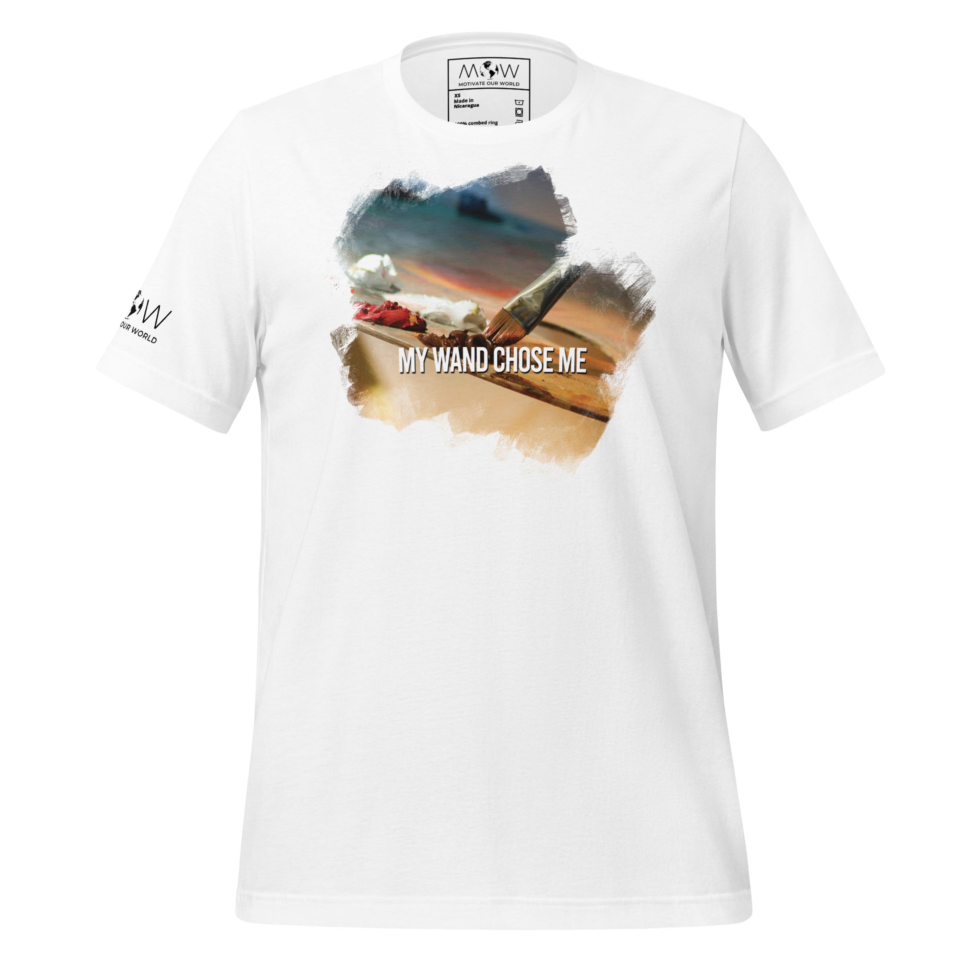 My Wand Chose Me  – Painter’s Palette White Motivational  Men's T-Shirt