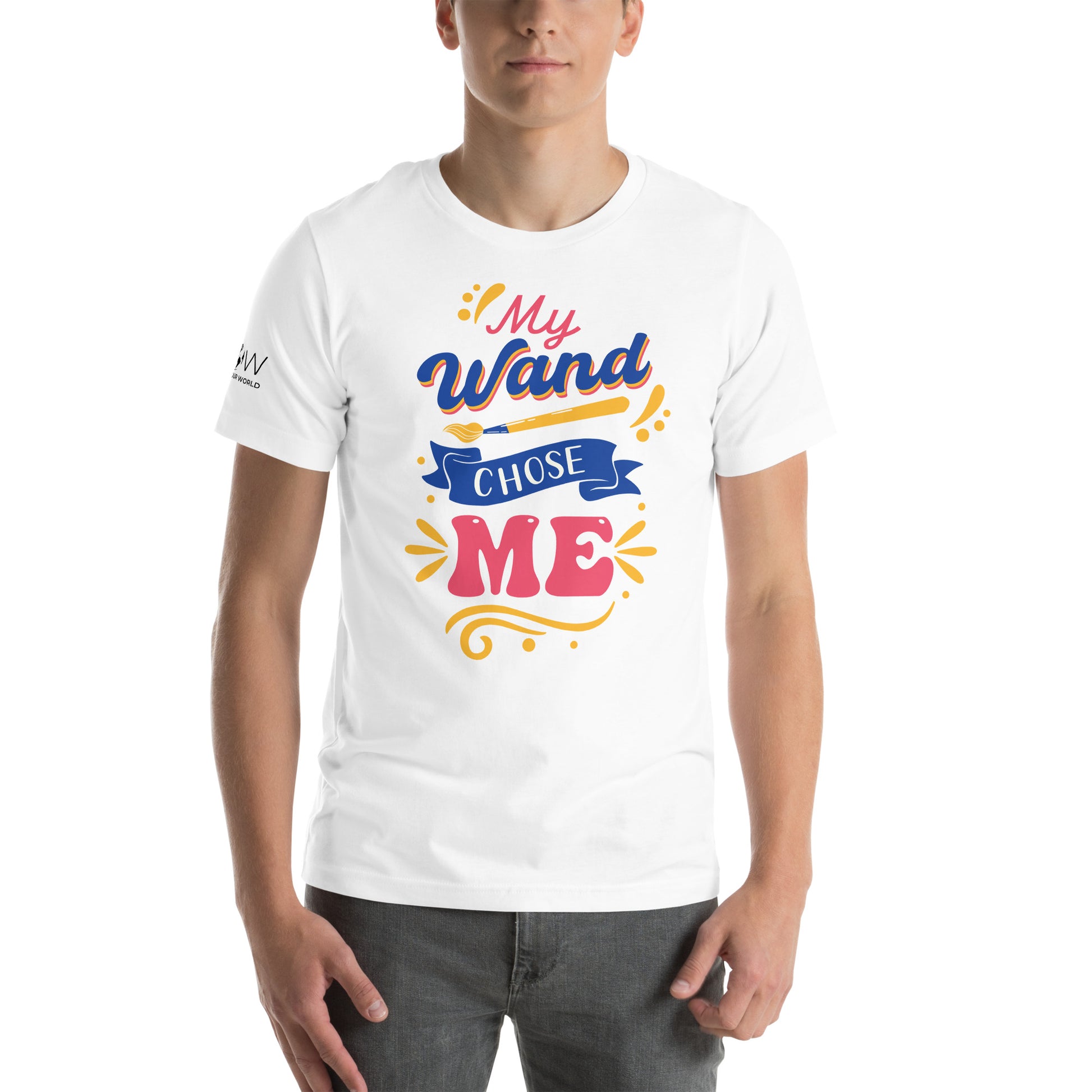 My Wand Chose Me White Motivational Men's T-Shirt