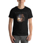 Mystic Glow Crystal Ball Men's Motivational Black T-Shirt