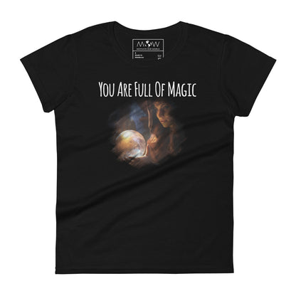 Mystic Vision Women’s Motivational Black T-Shirt