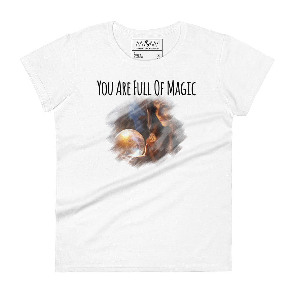 Mystic Vision Women’s Motivational White T-Shirt