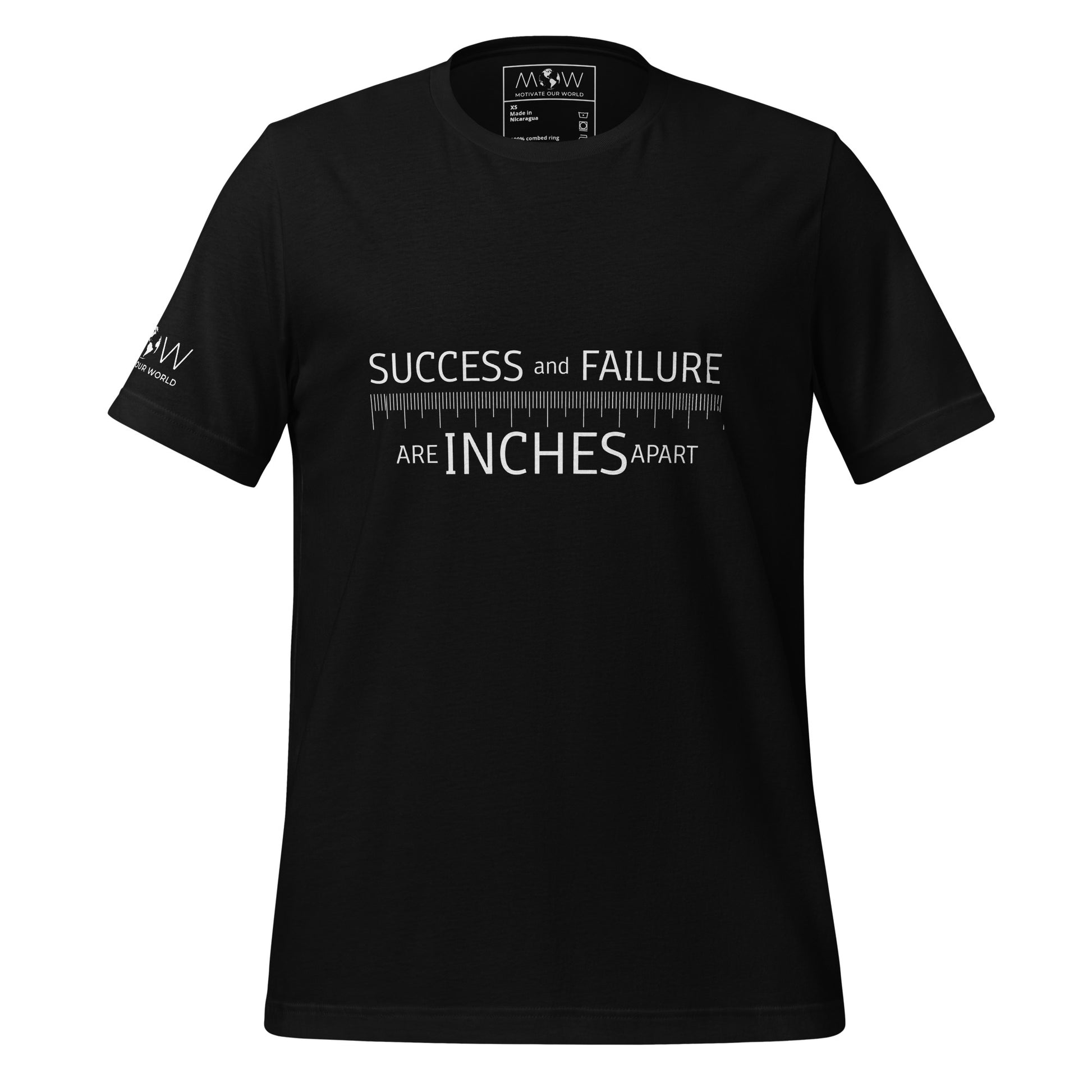 NO RISK NO REWARD Men's Motivational Black T-Shirt