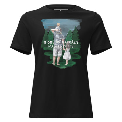 Nature's Masterpiece - Watercolor Black Motivational Women’s T-Shirt