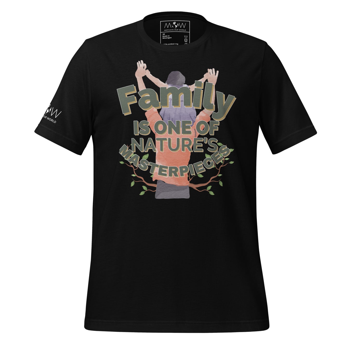 Nature’s Masterpiece Black Motivational Men's T-Shirt