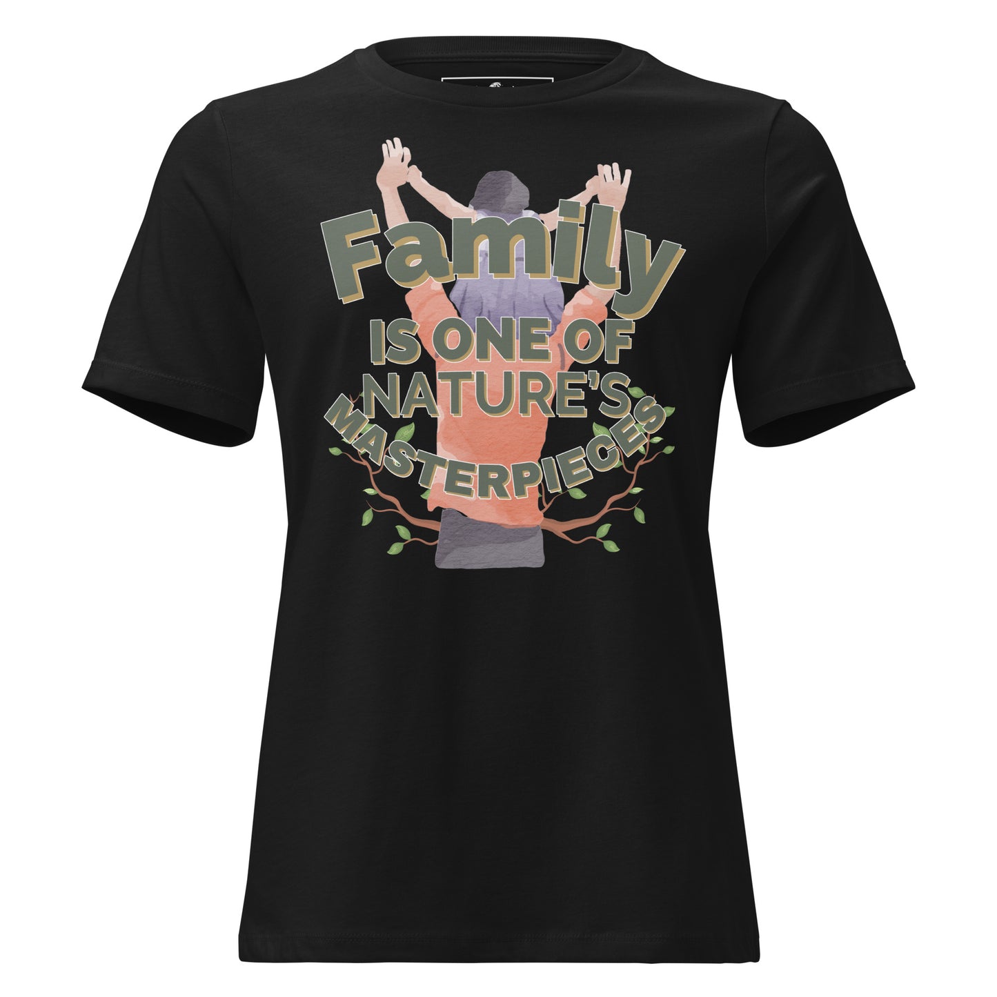 Nature’s Masterpiece Black Motivational Women’s T-Shirt